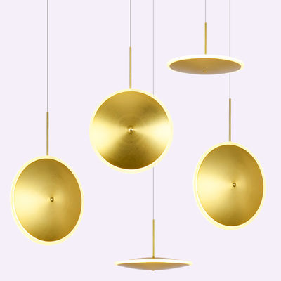 Nordic Iron pendant light Gold Lights Creative Round lights Restaurant Bedroom Living Room LED Pendant Lamp(WH-AP-114)