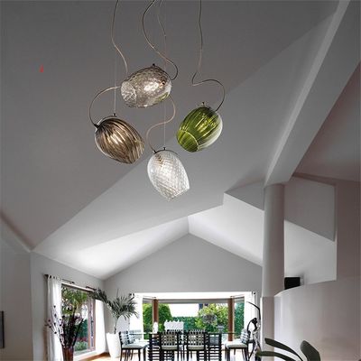 Nordic Glass Pendant Lights Pineapple light Restaurant Bedroom pendant light Bedside Bar Suspension Lamp(WH-AP-115)