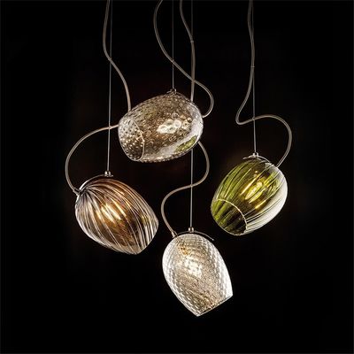 Nordic Glass Pendant Lights Pineapple light Restaurant Bedroom pendant light Bedside Bar Suspension Lamp(WH-AP-115)