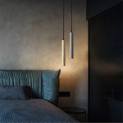 Postmodern long pendant light Industrial Tube Terrazzo Cement Lights For Bar Cafe Loft Concrete pedant Lamp(WH-AP-117)