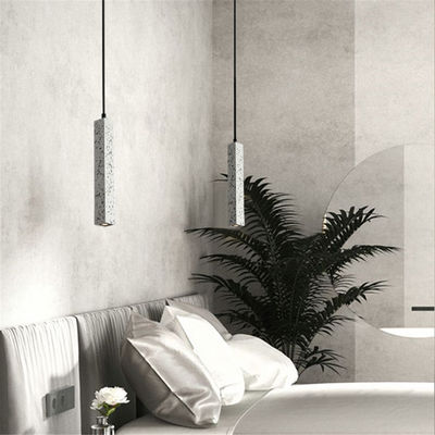 Postmodern long pendant light Industrial Tube Terrazzo Cement Lights For Bar Cafe Loft Concrete pedant Lamp(WH-AP-117)