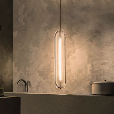 Nordic Liner Pendant Lamp Designer minimalist LED glass pendant lamp For Hotel Dinning Room Series Lamp(WH-AP-118)