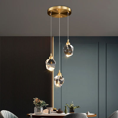 Nordic pendant lamps design diamond long wire light Led pendant lights Decoration stairs Suspended Lights(WH-AP-119)