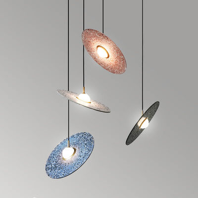 Nordic round pendant light Creative Designer Bedroom Creative Terrazzo Restaurant Planet Terrazzo Pendant Lamp(WH-AP-128