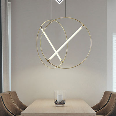 Post-modern ring pendant light luxury creative living room designer pendant light Suspension Lamp(WH-AP-130)