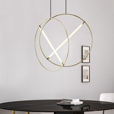 Post-modern ring pendant light luxury creative living room designer pendant light Suspension Lamp(WH-AP-130)