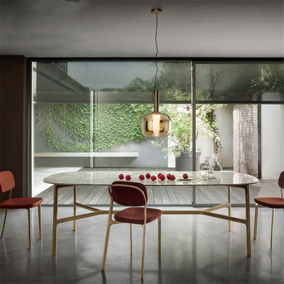 Nordic Glass Pendant Light LED trumpet lamp design rose gold lamp For Living Room Bedroom Pendant Lamp(WH-AP-131)