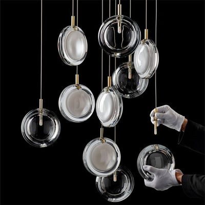 Post-modern stairs Pendant Lights Creative Bar Cafe lamp Art Design trumpet lamp Living Room Pendant Lamp(WH-AP-135)