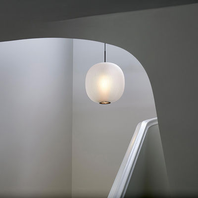 Retro Simple Glass pendant light black white lamp LED Home restaurant for living room Pendant Lamp(WH-AP-136)