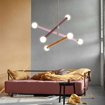 Nordic tube chandelier G4 Modern Creative LED Dining Room Simple light Bedroom Restaurant Designer Chandelier(WH-AP-149)