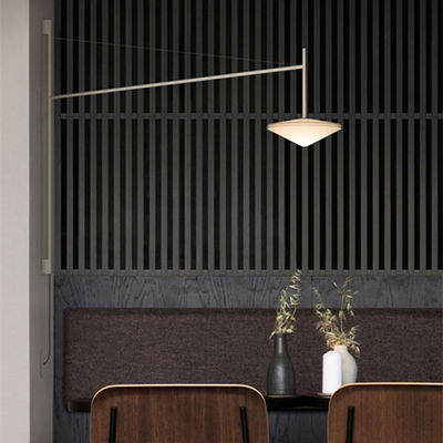 Nordic glass wall light Designer Minimalist black Arm Adjustable Villa Hall Background Restaurant Wall Lamp(WH-AP-151)