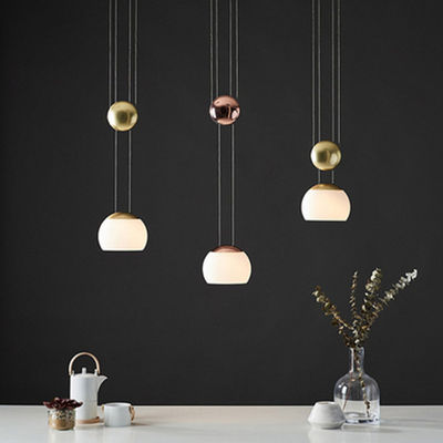Post modern Mini Designer ball pendant light design Study Simple rose gold lamp restaurant  Pendant Lamp(WH-AP-161)