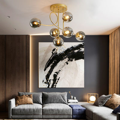 Modern Glass Ball Chandeliers for Dining Room Kitchen Living Room Bedroom Hanging modern led chandeliers(WH-MI-283)