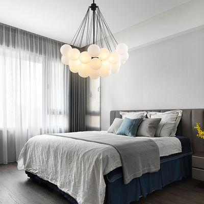 Nordic Gold Black Bubble Chandelier Frosted Glass Ball Chandelier(WH-MI-284)