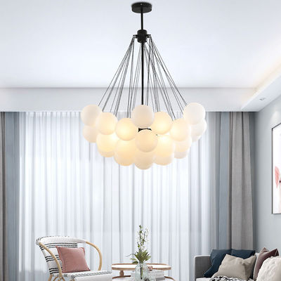 Nordic Gold Black Bubble Chandelier Frosted Glass Ball Chandelier(WH-MI-284)