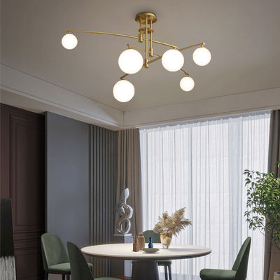 Postmodern glass chandelier Nordic led ceiling chandelier creative magic bean long chandelier (WH-MI-285)