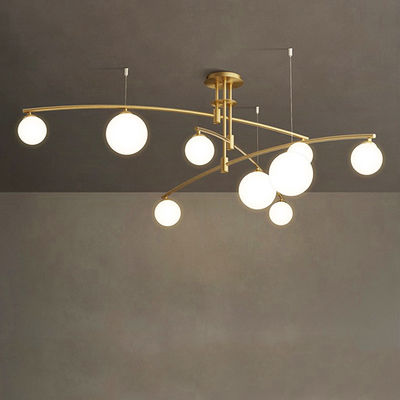 Postmodern glass chandelier Nordic led ceiling chandelier creative magic bean long chandelier (WH-MI-285)
