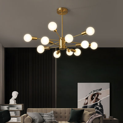 Nordic Led Glass Ball Copper Chandelier Luxury Golden Ceiling chandelier bubbles(WH-MI-288)