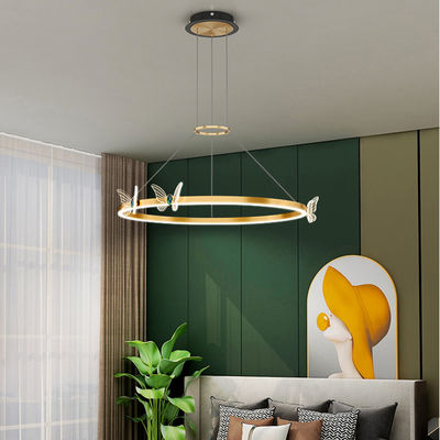 Gold Color LED Hanging Lamps Modern Pendant Lights For Kitchen butterfly Chandelier(WH-MI-297)