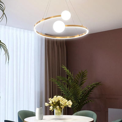Nordic lamp Modern Led Pendant lights For Dining room Living room Shop Circle Chandelier(WH-MI-299)