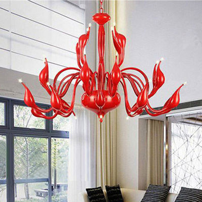 Living room Bedroom Kitchen Indoor Staircase Art Decor Swan Chandelier Lighting(WH-MI-300)