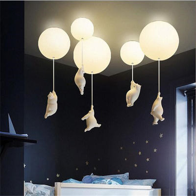 Modern LED balloon Ceiling Lights Warm Cartoon Bear Ceiling lamp Kids room chandelier (WH-MI-303)