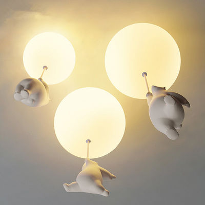 Modern LED balloon Ceiling Lights Warm Cartoon Bear Ceiling lamp Kids room chandelier (WH-MI-303)