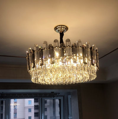 Modern Luxury Living Room Round K9 Led Pendant Lamp Led ceiling light chandelier(WH-MI-310)