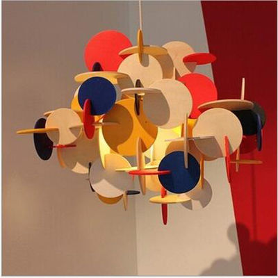 Modern Wood Pendant Light Creative Italy Designer Kid's room Hanging lamp Led Light Loft decor Bau Lamp(WH-AP-167)