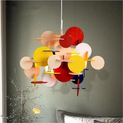 Modern Wood Pendant Light Creative Italy Designer Kid's room Hanging lamp Led Light Loft decor Bau Lamp(WH-AP-167)