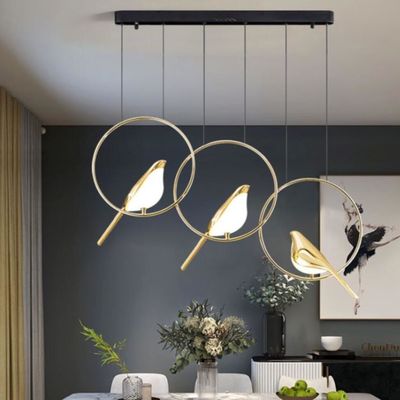 Postmodernism bird pendant light Loft Living room Restaurant LED luxury lamp Art Gold Magpie Home Pendant Lamp(WH-AP-177