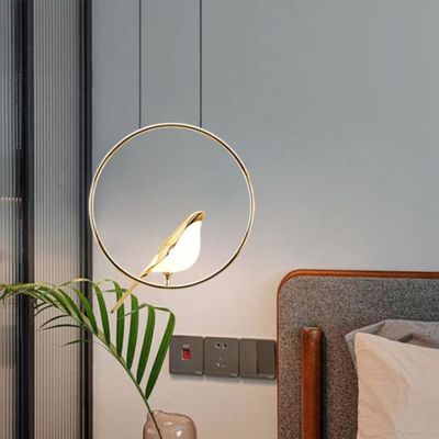 Postmodernism bird pendant light Loft Living room Restaurant LED luxury lamp Art Gold Magpie Home Pendant Lamp(WH-AP-177