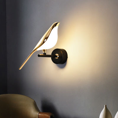 Postmodernism bird pendant light Loft Living room Restaurant LED luxury lamp Art Gold Magpie Home Pendant Lamp(WH-AP-177