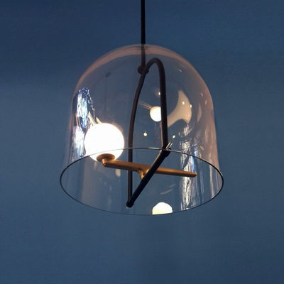 Nordic time glass pendant lights minimalist bird pendant lights creative iron restaurant Suspension Lamp(WH-AP-179)