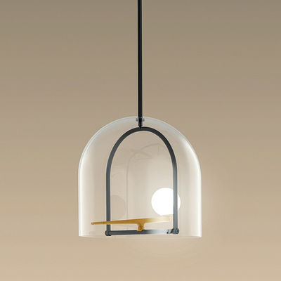Nordic time glass pendant lights minimalist bird pendant lights creative iron restaurant Suspension Lamp(WH-AP-179)