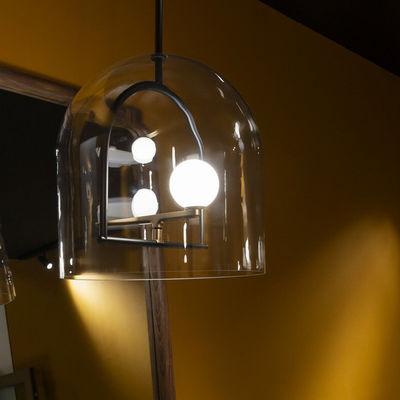 Nordic time glass pendant lights minimalist bird pendant lights creative iron restaurant Suspension Lamp(WH-AP-179)