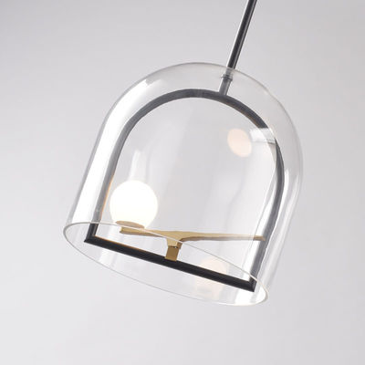 Nordic time glass pendant lights minimalist bird pendant lights creative iron restaurant Suspension Lamp(WH-AP-179)