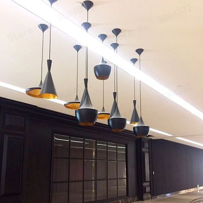 Industrial Pendant Light 3 Pieces/Set Vintage design black  metal LOFT Lamp Music Nordic Home Pendant Lamp(WH-AP-182)