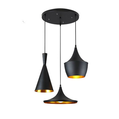 Industrial Pendant Light 3 Pieces/Set Vintage design black  metal LOFT Lamp Music Nordic Home Pendant Lamp(WH-AP-182)