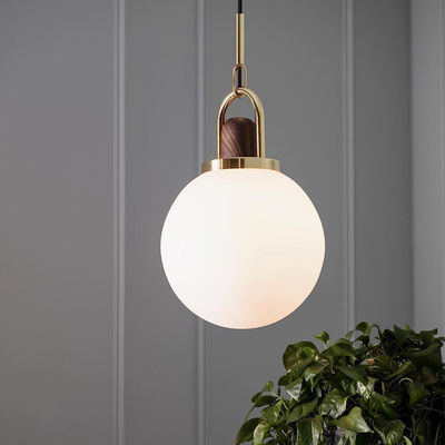 Industrial Glass Pendant Lights Nordic design wood light lamp Bedside Room Luxury Home Decor Pendant Lamp(WH-AP-186)