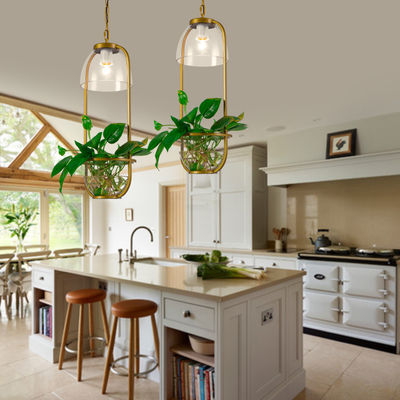 Pastoral Pendant Light American Style Restaurant Creative Cafe hotel decor Glass Pendant Light Hanging lamp(WH-AP-194)