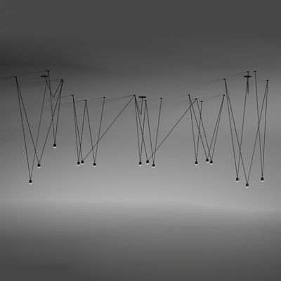 Modern linear pendant light DIY Line Geometric Light Vintage for Living Room Dining Room Kitchen Pendant Lamp(WH-AP-197)