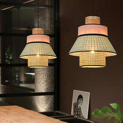 Nordic Bamboo Pendant Lights E27 New woven lamp for Dining Living Room Kitchen Office Shop Suspended Lamp(WH-AP-202)