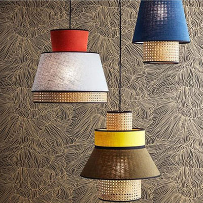 Nordic Bamboo Pendant Lights E27 New woven lamp for Dining Living Room Kitchen Office Shop Suspended Lamp(WH-AP-202)
