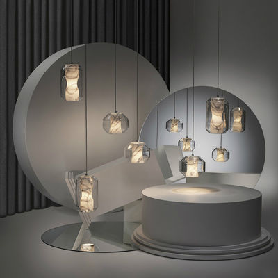 Nordic Modern marble Pendant Lights Hall Restaurant Hotel Glass Pendant Lamps Home Decoration Chamber Light(WH-AP-204)