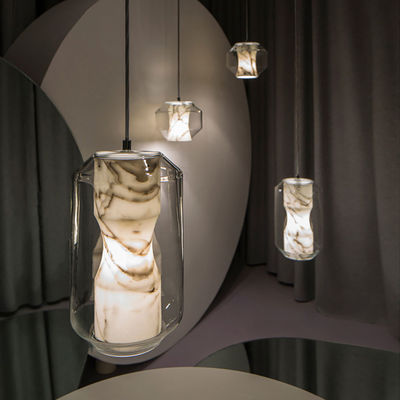 Nordic Modern marble Pendant Lights Hall Restaurant Hotel Glass Pendant Lamps Home Decoration Chamber Light(WH-AP-204)
