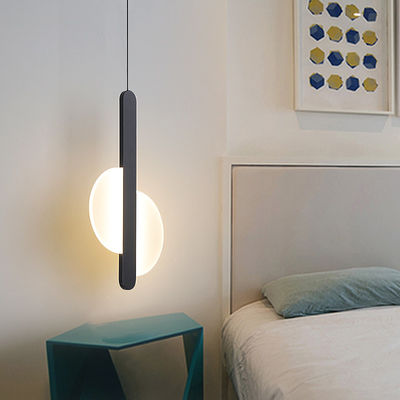 Nordic black Pendant Light Bedside Kitchen Modern trumpet lamp Bedroom Bedside Hanging Lamp Pendant lamp(WH-AP-205)