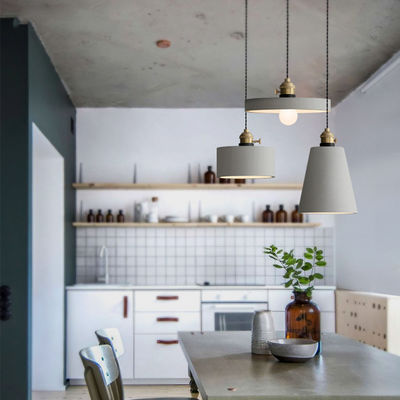Nordic Industrial cement Pendant Light designer suspension For Bedroom Dining Room Loft Pendant Lamp(WH-AP-207)