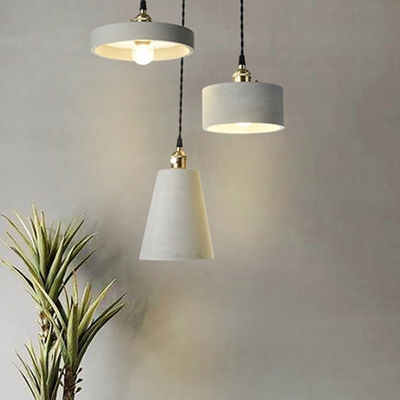 Nordic Industrial cement Pendant Light designer suspension For Bedroom Dining Room Loft Pendant Lamp(WH-AP-207)
