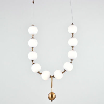 long pendant light LED Nordic glass light Design Dining Room Kitchen home interior Necklace Pendant Light (WH-AP-210)